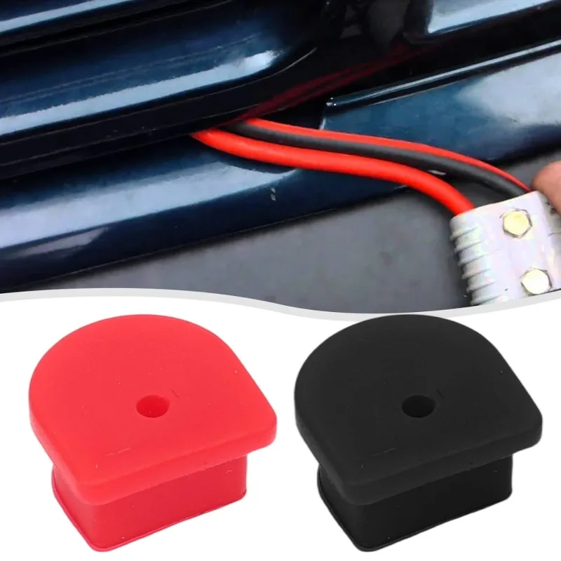 Waterproof Fixing Plug Silicone Dust Plug for Anderson Connector Plugs 50A Cable Kits Red & Black Versatile Applications Parts