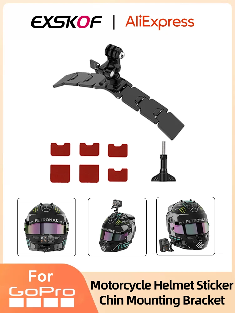 

Крепежный кронштейн для мотоциклетного шлема GoPro Hero 12 11 10 AKASO SJCAM