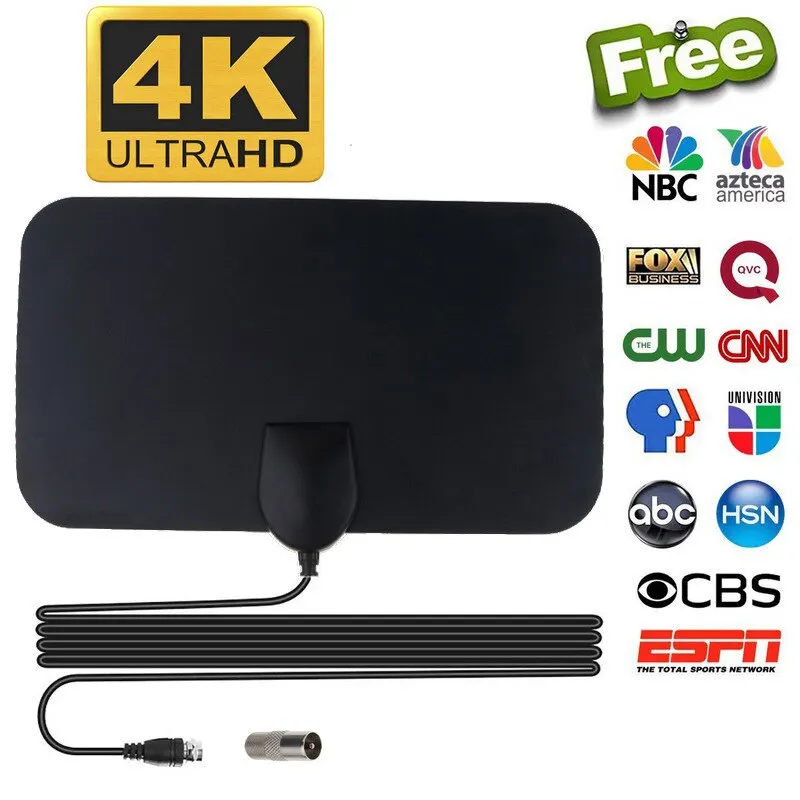 

Digital TV Antenna Booster Hign Gain High Definition Aerial HD Flat Indoor Active Aerial For Car Antenna Travel Smart TV 1080P