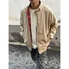 American High Street Retro Harrington Workwear Jacket Spring and Autumn2024New Casual Versatile Stand Collar Jacket 3