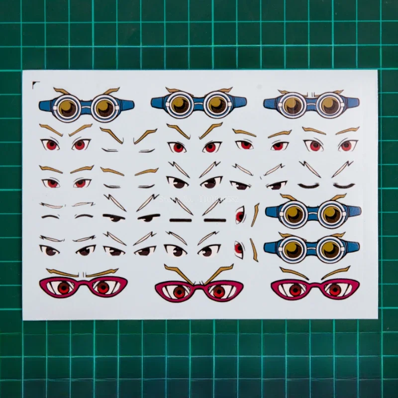 Ultra Light Clay Doll Eyes and Mouth Stickers DIY Handmade Polymer Clay Cartoon Character Facial Expression Auxiliary Material