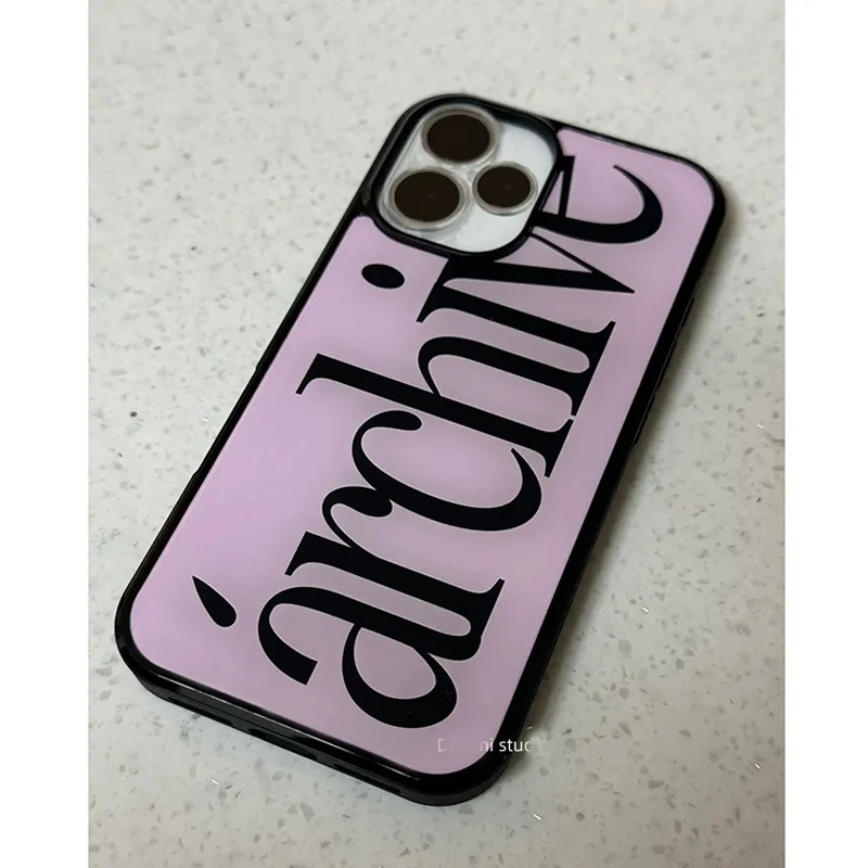 รูปสินค้า เคส iPhone ลายอักษร ผิววาว สวยเก๋ ใส่ได้หลายรุ่น