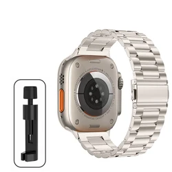 Stainless Steel Metal Strap for Apple Watch - Elegant and Durable Band Replacement (Starlight)
