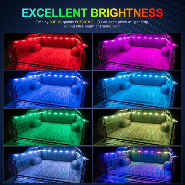 RGB Farbwechsel LED-Licht 12V DC Wohnwagen Wohnmobil Außenbeleuchtung F45  F65