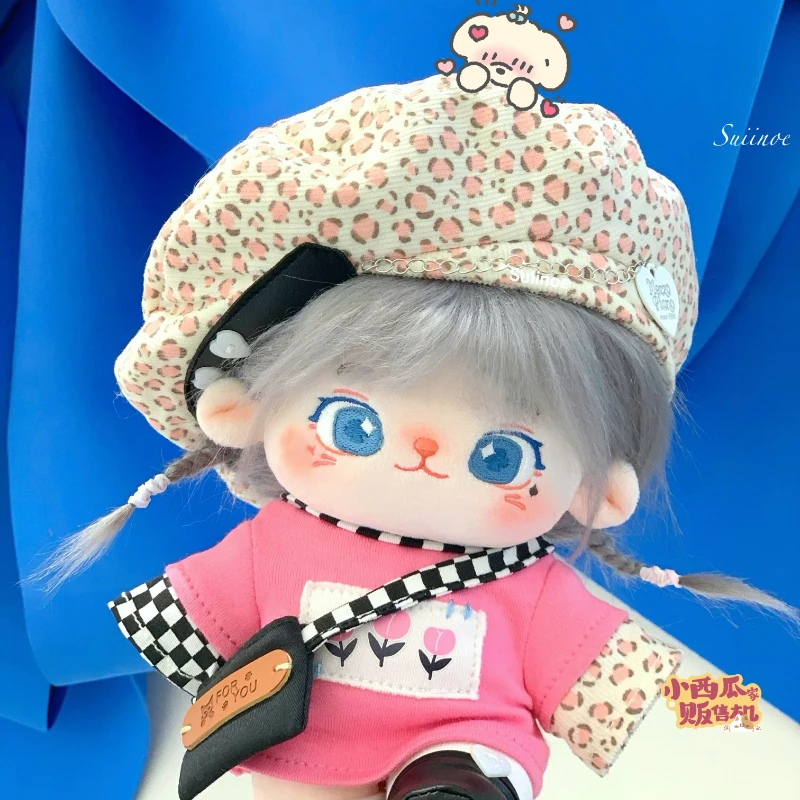 

Ручная работа 5 шт./компл. комплект ударов Пантеры сердцебиения 15/20 см кукольная одежда плюшевая яркая шляпа розовый свитер юбка туфли