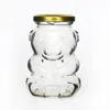 High Flint Glass Bear Jar with Metal Lug 100ml 180ml 250ml 300ml Bear Shaped Honey Jar MOQ1000 Custom Available Inbox Us 5