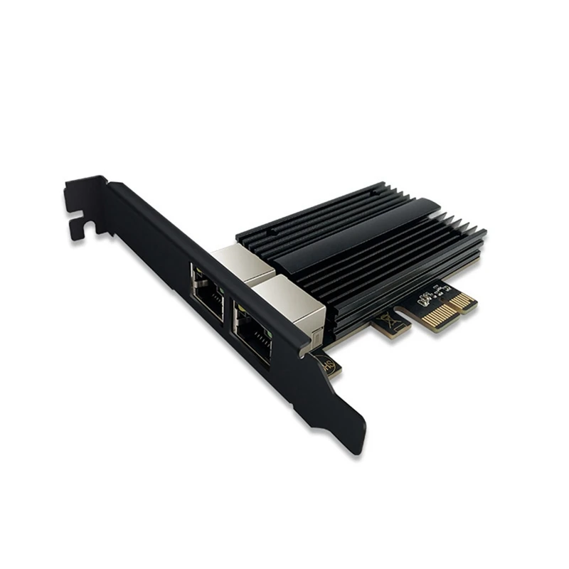 

RTL8125B Двухпортовая 2,5G сетевая карта PCI-E встроенная 2500 Мбит/с Двухпортовая Проводная сетевая карта сервер промышленный компьютер
