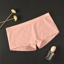 Men Underwear Sexy Low Waist Comfortable Boxer Shorts Solid Color Cotton Male Panties Cueca Hombre Breathable Soft Underpants