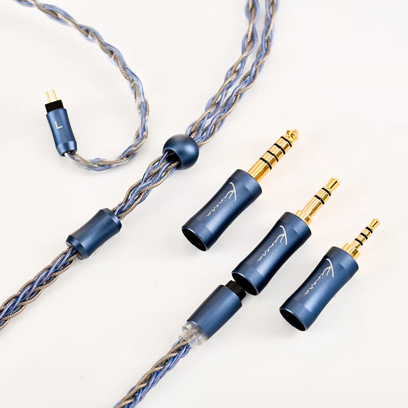 Kinera Silver Foil Alloy Copper In-Ear Monitor HIFI Earphone Upgrade Cable IEM 2.5/ 3.5/4.4mm Headphone Cable Ace 2.0 MMCX/2pin