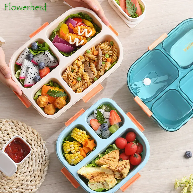 Eco Friendly Stackable Bento Box Lunch Box for Adults and Kids