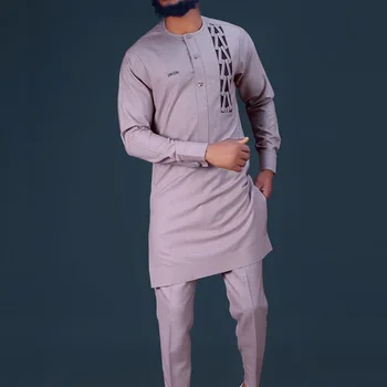 Dayo Long Sleeve Embroidered Dashiki Outfit