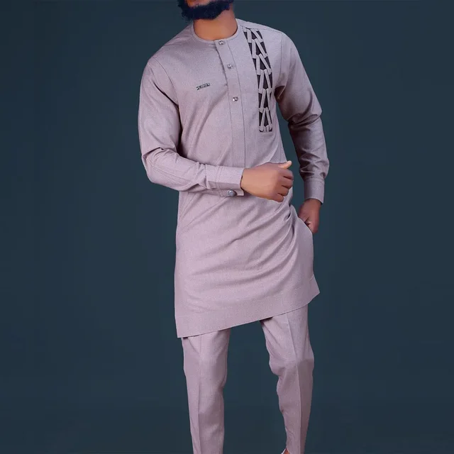 Dayo Long Sleeve Embroidered Dashiki Outfit
