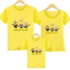 Disney Minions family cotton printed t-shirts men and women summer new loose short-sleeved parent-child outfits cartoon tops 6