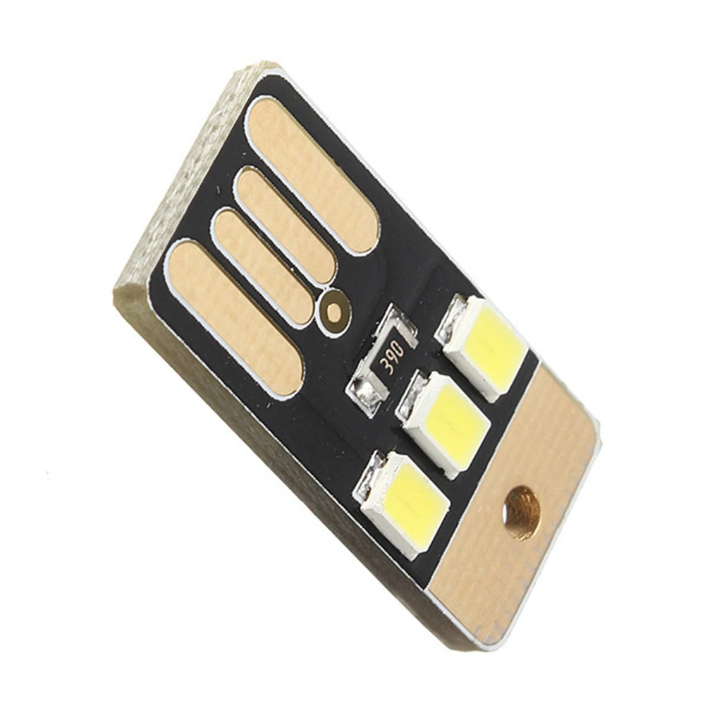 1PCS/5PCS Mini LED Night Light Pocket Card USB Power LED Keychain 0.2W USB LED Bulb Book Light For Laptop PC Powerbank Night Lamp