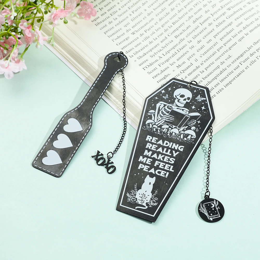 Metal Bookmarks,Bookmark Page Holder,Bookmark Holder,Skeleton Reading Office Accessories