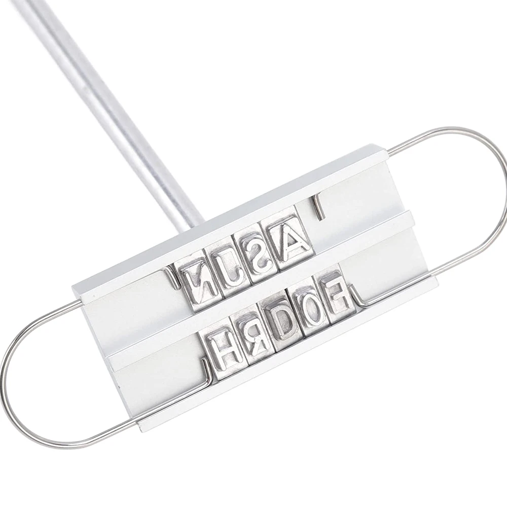 Creative BBQ Meat Branding Iron with Changeable Letters Personalized Barbecue Steak Names Press Tool for Grilling Burger Chicken