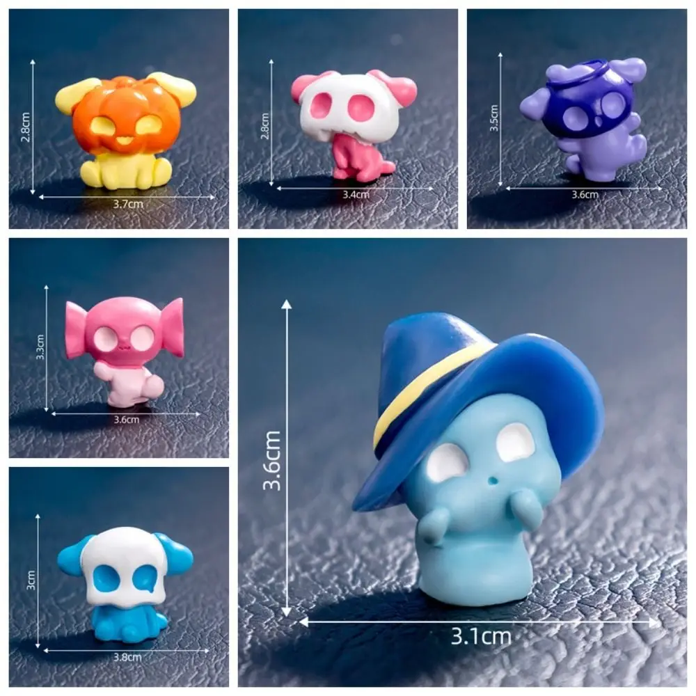 Witch Hat Mini Pumpkin Elf Resin Doll Candy Sitting Hallowmas Doll House Accessories Miniature Scene Props