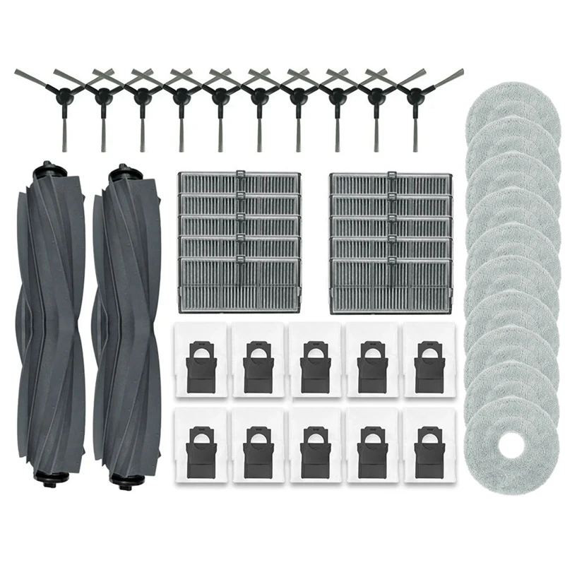 

Compatible For Dreame X30 Ultra / X30 Pro Plus Roller Brush Filter Mop Cloth Dust Bag Replacement