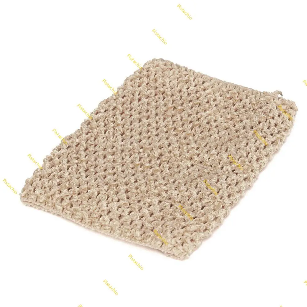 QX2D 9 Inch Elastic Crochet Chest Wrap 23x20cm Girl Fabric Knit Tube Tops