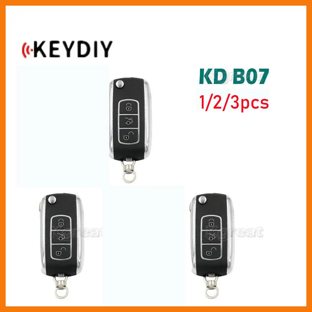 1/2/3 Pz Keydiy Kd B07 Chiave A Distanza Universale Serie B07-3 Per Chiave Auto A Distanza Stile Bentley Per Programmatore Chiave Kd900/Kdmini/Kd-X2