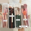 Makeup Brush Organizer Transparent With Cover Eyebrow Pencil Boxes Portable Women Cosmetic Storage Organizer Makeup Tools 3