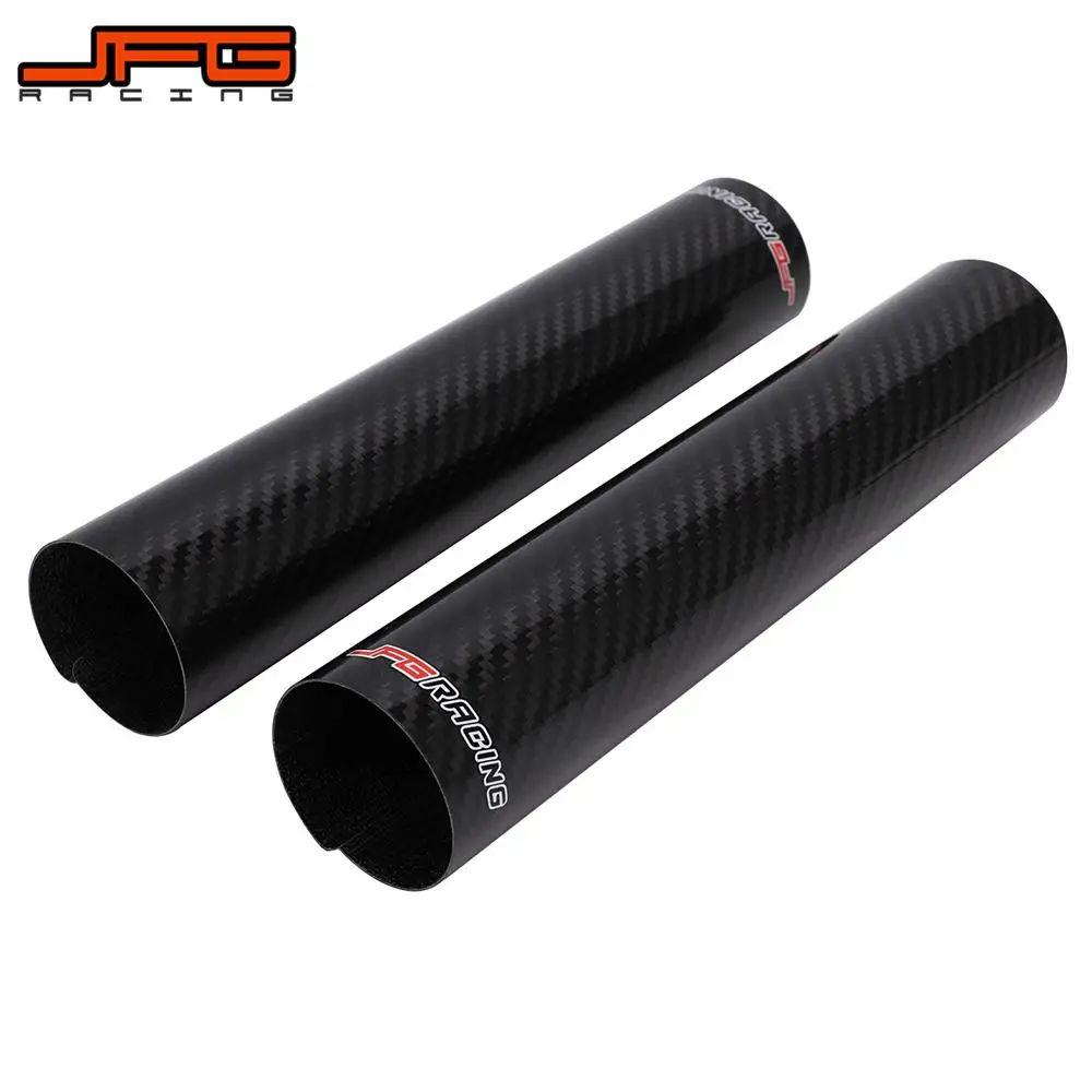 Motorcycle 140-250MM Carbon Fiber Adjustable Front Fork Shock Guard Protector For YAMAHA KTM HONDA On/Off Road Pit Dirt Bike