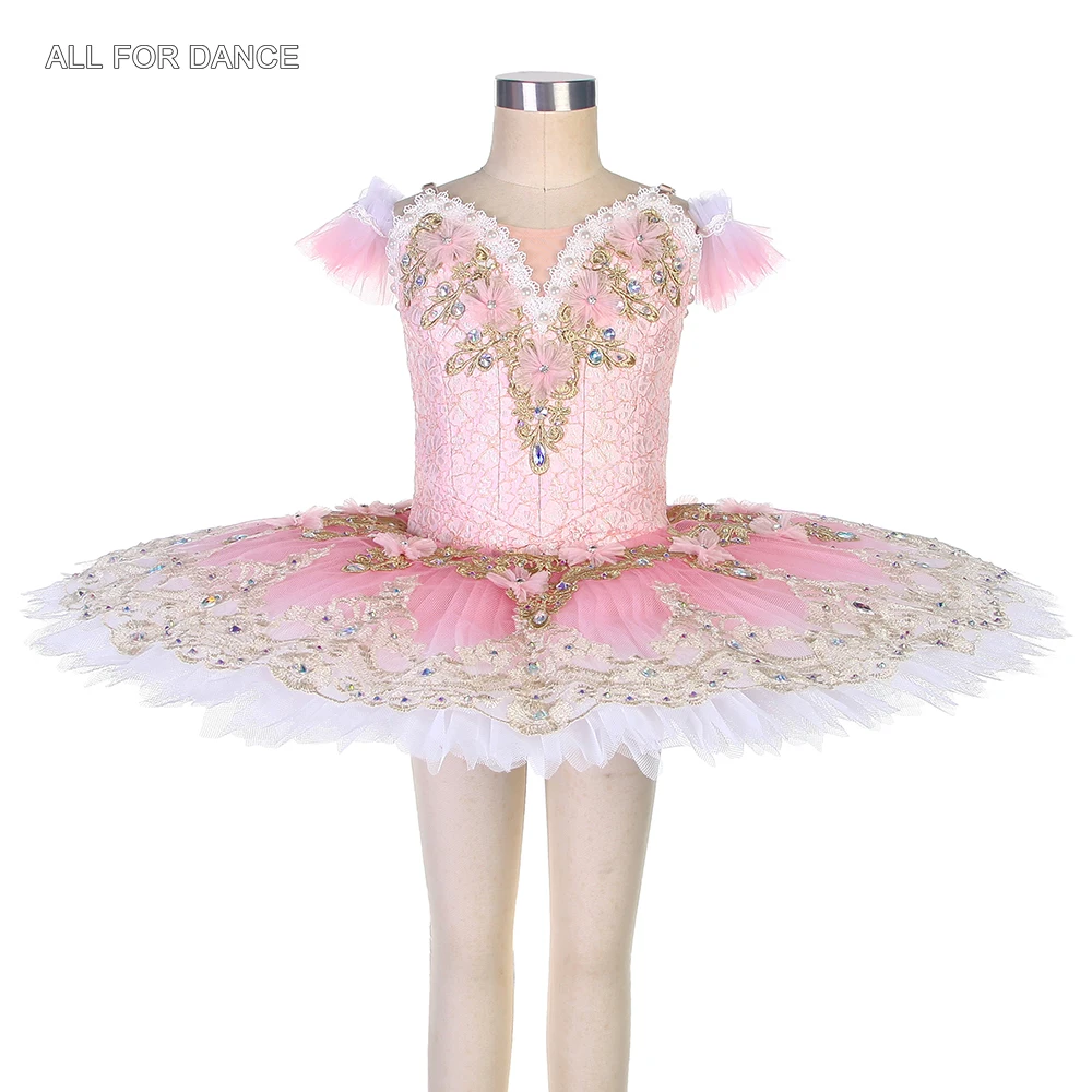 

B20021 Pink Ombre Professional Ballet Dance Tutu Ballerina Stage Costume for Performance Solo Dress Classical Ballet Tutus