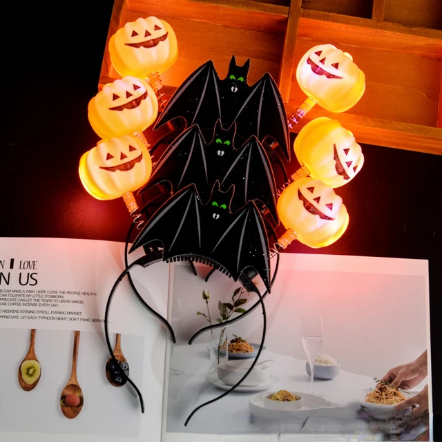 Accessoires de décoration de porte de chauve-souris Aliments d'Halloween,  scène extérieure, décoration de fête, 7 pièces - AliExpress