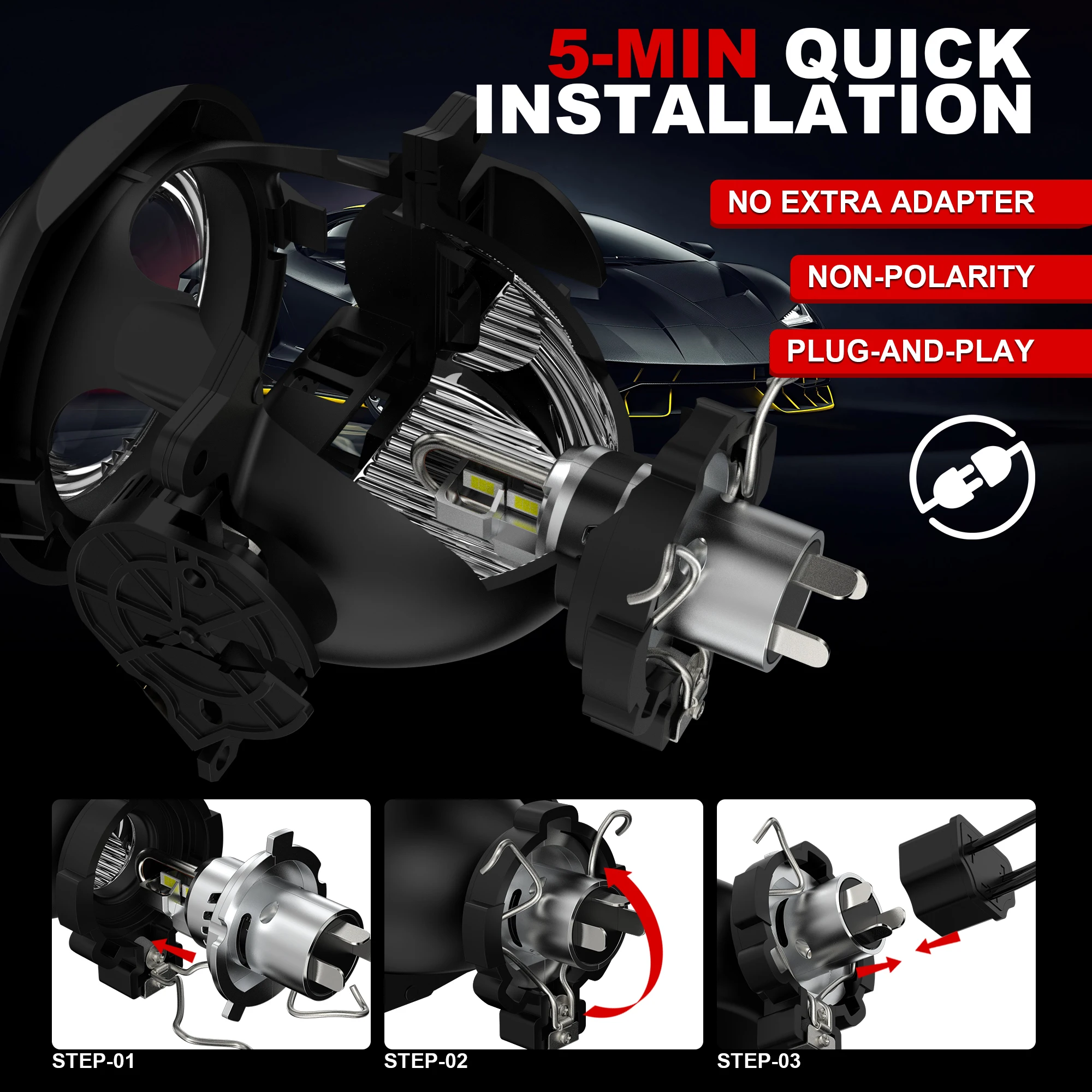 1600W 터보 H4 LED 헤드라이트 전구 CANBUS 라이트 1800000LM 미니 램프 1:1 3570 CSP 무선 자동차 LED 팬 플러그 앤 플레이 6500K