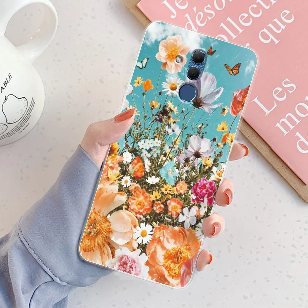 Elegant Marble Chic Girl Silicone Clear Phone Case - Protective Bumper Cover