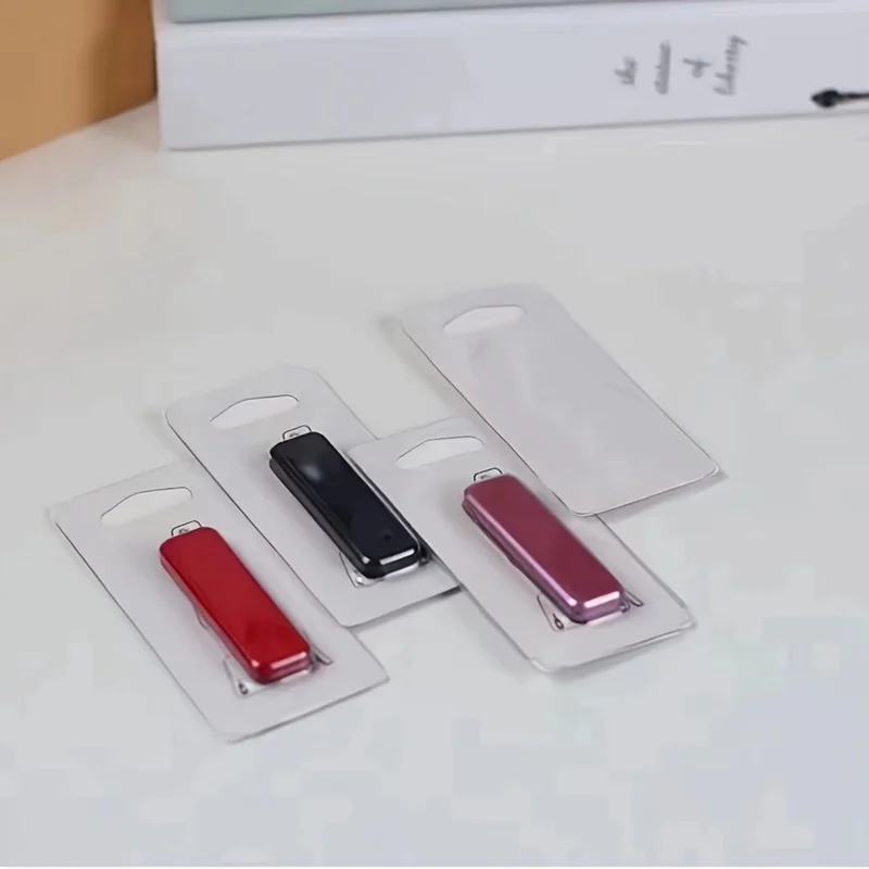 1pc Hot Selling Mini Portable Folding Desktop Phone Holder, Ultra-Thin Paste Integrated Mobile Phone Holder Decoration