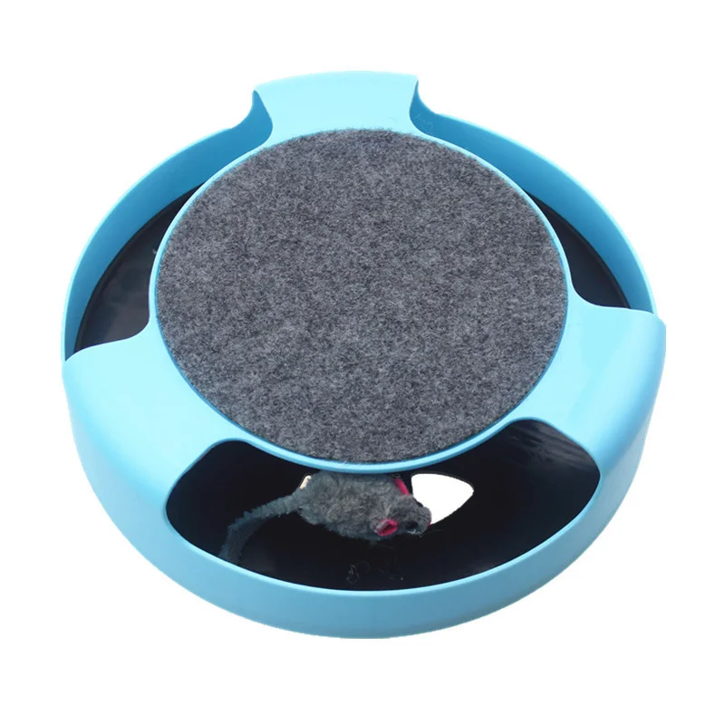 Pet Automatic Toy Tease Cats Interactive Mouse Running Along The Track Turntable Toy Smart Teasing Cat Stick Crazy Game Cat pet toys,door hanging cat toy