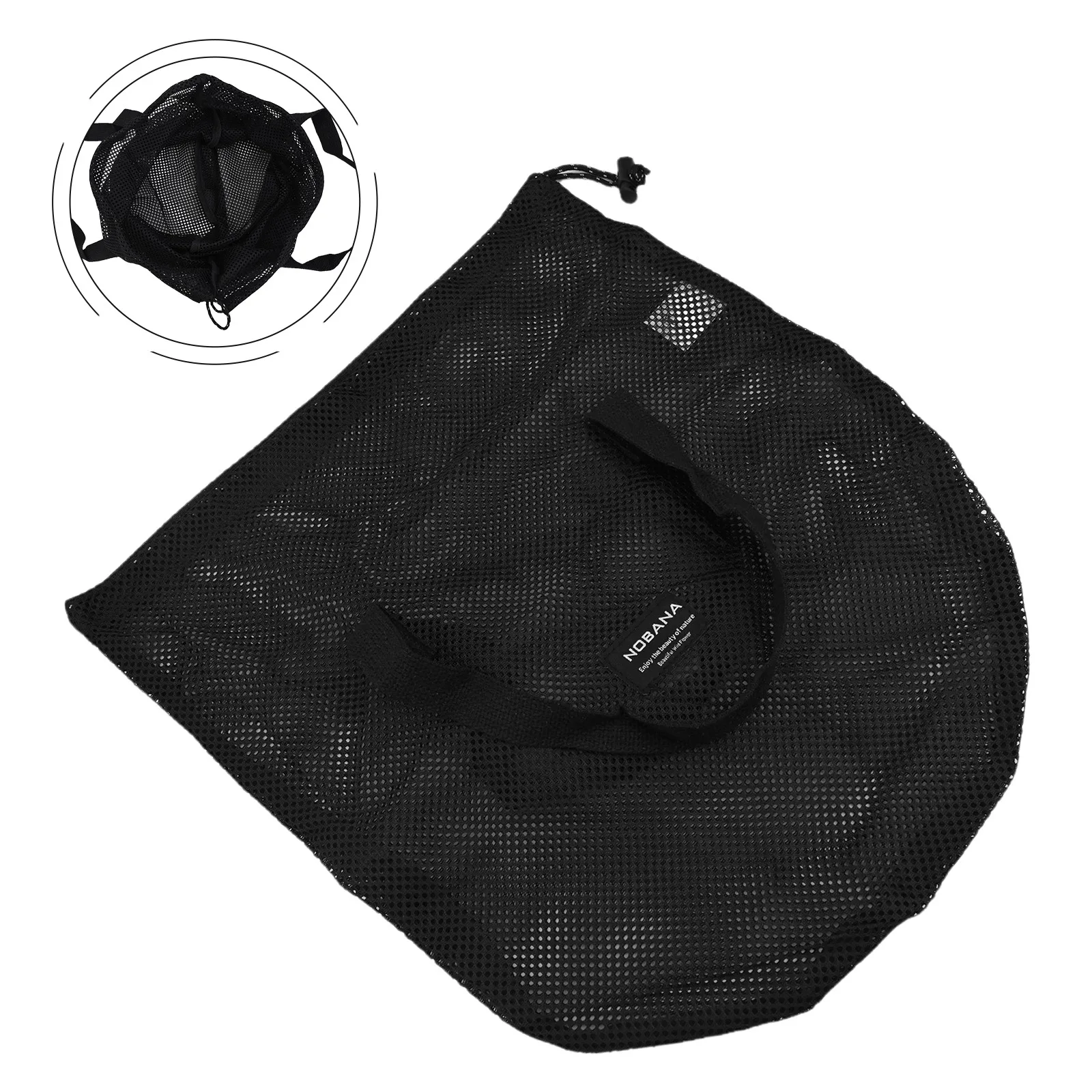 BBQ Frying Pan Storage Grill Plate Carry Bag Outdoor Activities Secure Storage Strong Nylon Mesh Multi-functional Use