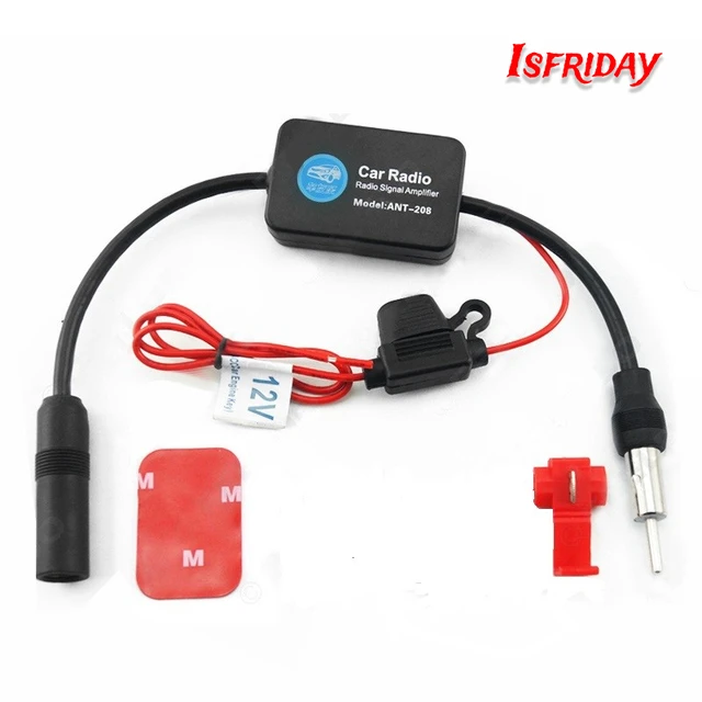 Universal Auto Autoradio FM Antenne Signal Booster Verstärker für Marine  Auto Fahrzeug Boot RV 12V Signal antenne verbessern - AliExpress