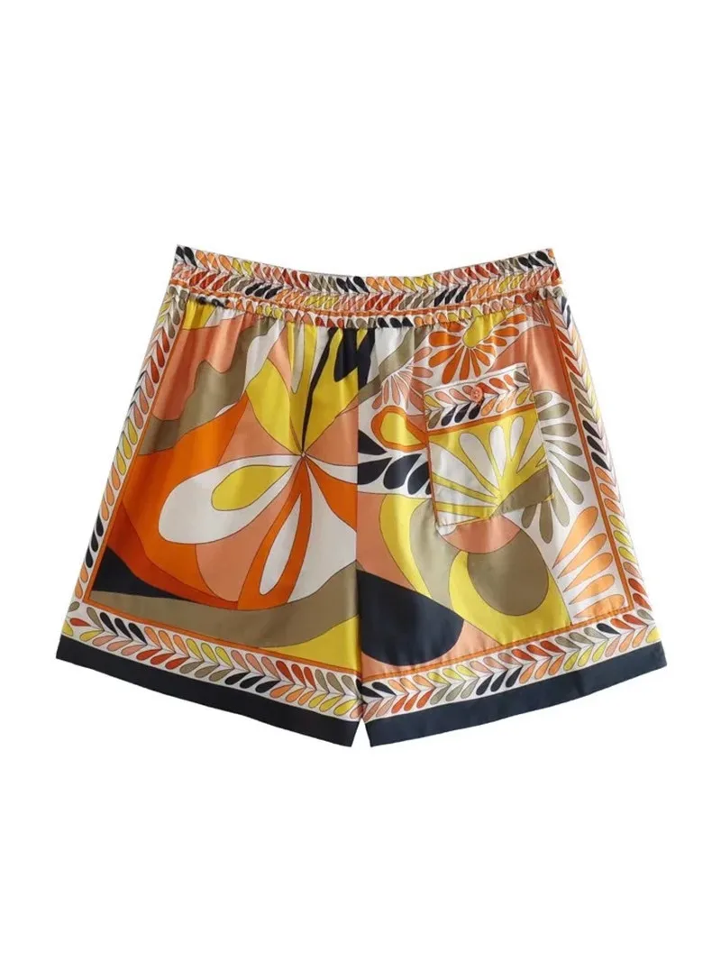 3 Piecesset Women's Pajama Long Sleeve Summer Shorts Suit Ladies Sleepwear Oversize Single Breasted Pyjama Suit For Female 2024