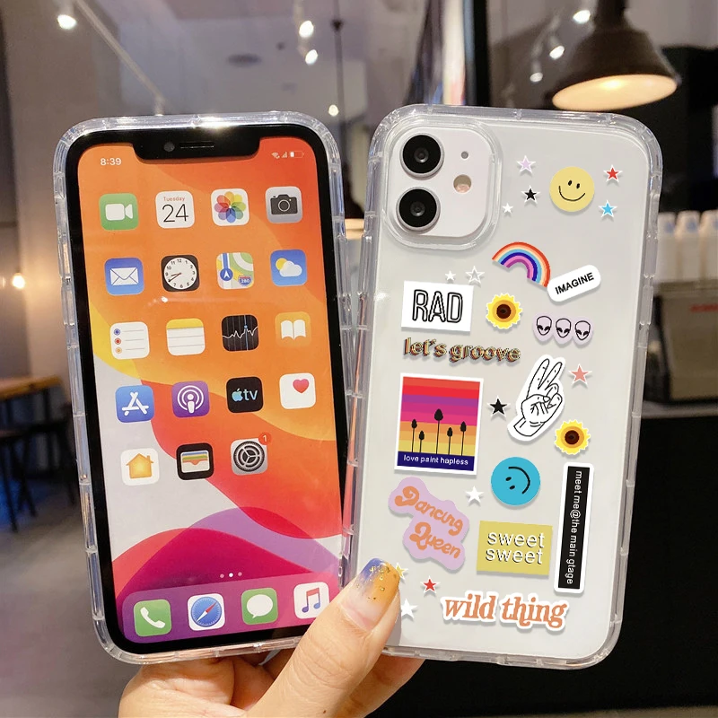 A12 Case For Samsung A51 Case Clear Funda Samsung S22 Ultra S21 A52S A32 5G 20 FE A50 A31 M31 A21S A71 A72 A13 Cute Smile Covers