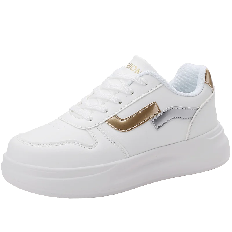White Shoes for Women New Spring Version Lace-up Casual Shos Ladies Comfort Non-slip Flats Woman Sneakers Zapatillas