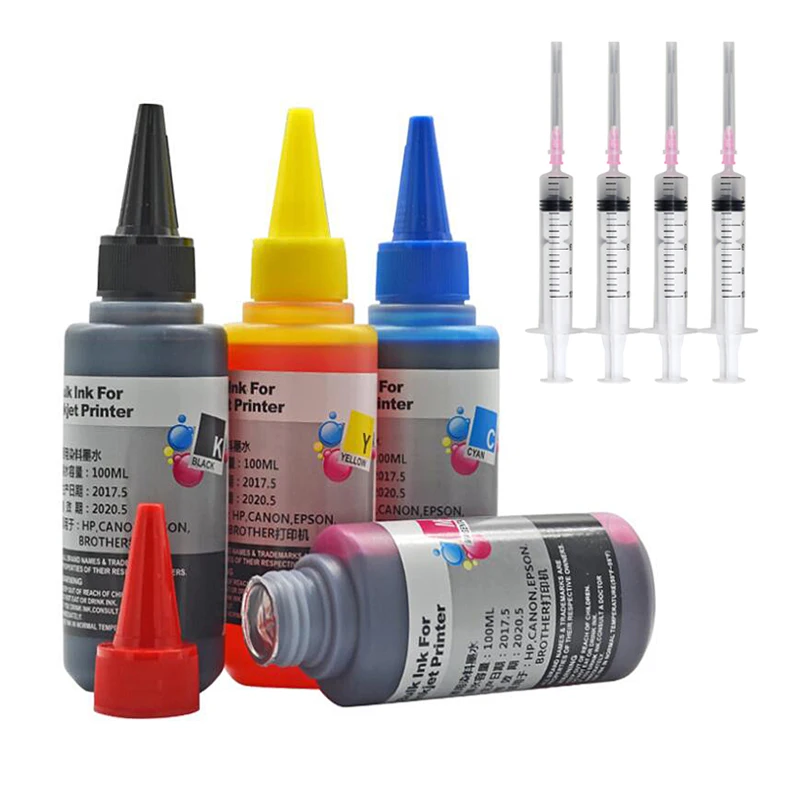 100ml tinta tintura reenchimento kit para canon