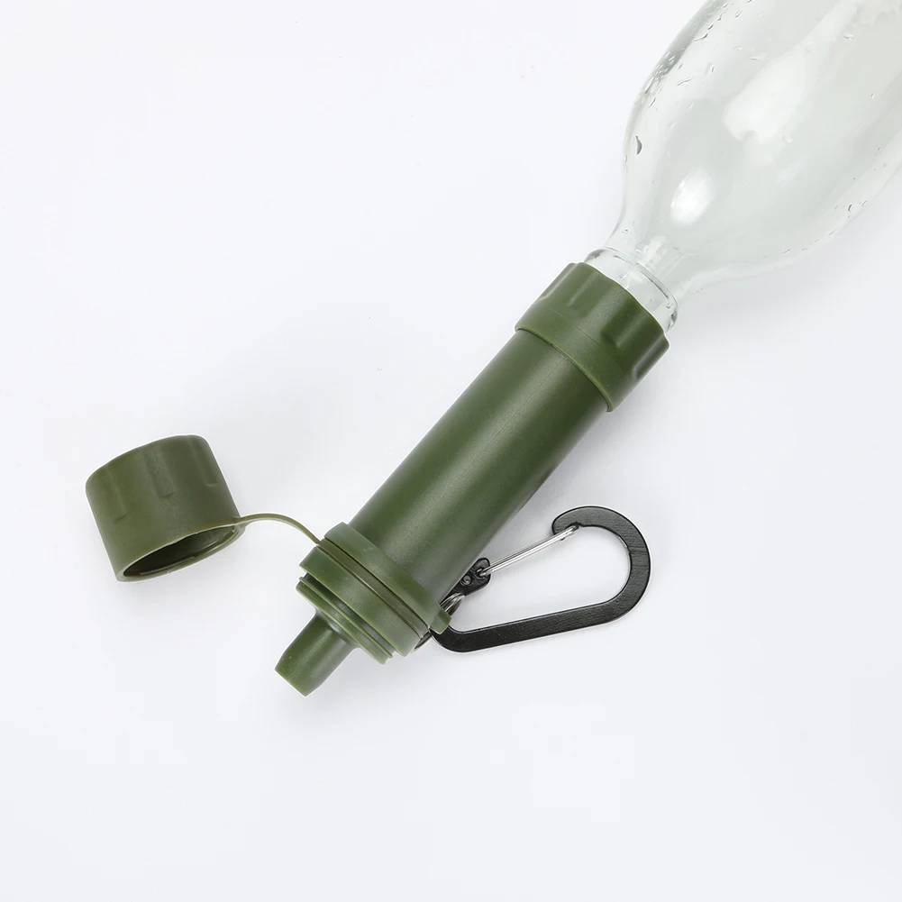 Water Filter Wild Life Emergency Drinking Water Filtering Tools Portable Camping Hiking Life Survival Water Purifier Filter With Straw
