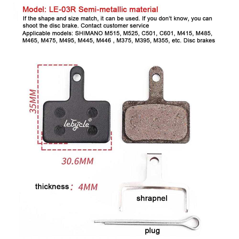 25 paia di pastiglie freno a disco per bicicletta MTB in resina/metallo/ceramica pastiglie freno idrauliche per bici da strada universali per Shimano SRAM AVID ZOOM B01S - immagine 4
