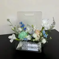 Transparent Flower Bags Handheld Vase Acrylic Flower Basket High-End Transparent Floral Arrangement Clear Modern Decorative Vase 1