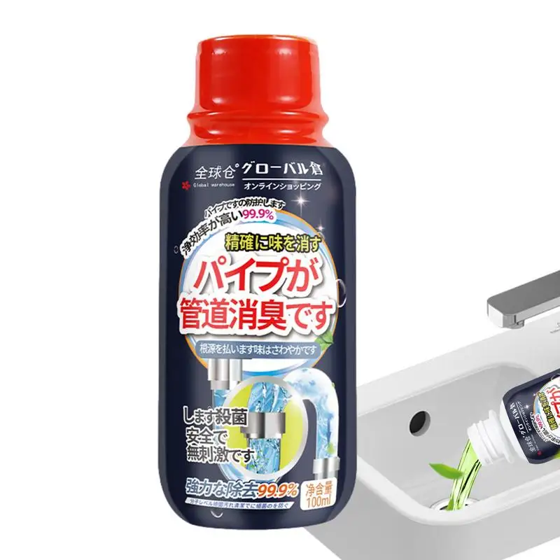 

Очиститель для слива жидкости, мощный 100 мл очиститель для слива ванны, приятный аромат, очиститель для слива в туалете, дренаж для ванной комнаты, раковины