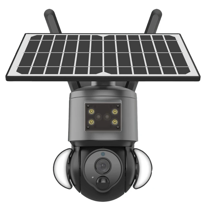 

3MP Solar Surveillance Cameras High Definition Video Surveillance Outdoor Waterproof Security Cams