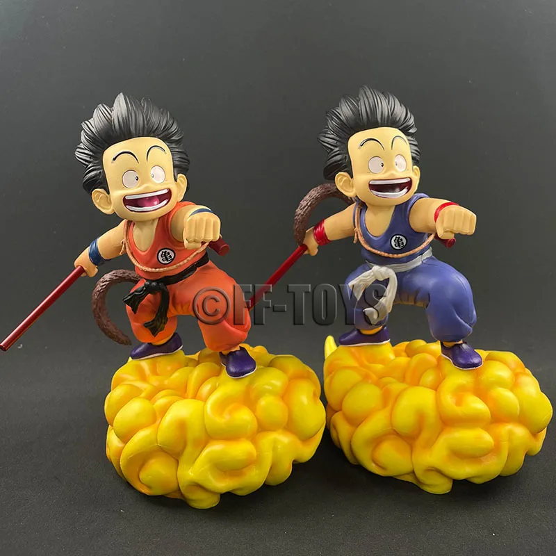 Фото Фигурка Dragon Ball Z, Сон Гоку с облаком, Аниме фигурки супер сайян Сон Гоку ГК, статуя 14 см, ПВХ Коллекционная модель, игрушки в подарок №3