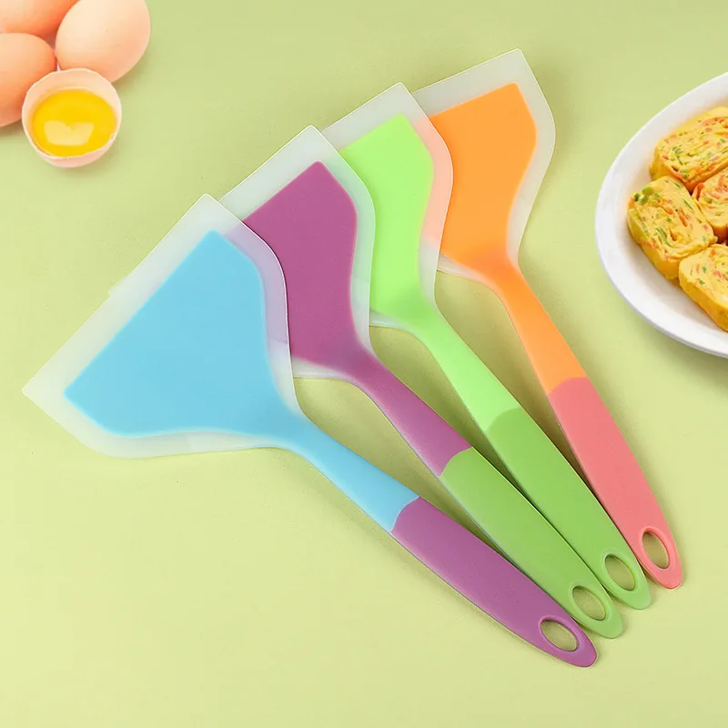 Deluxe Non-Stick Silicone Frying Spatula with Wide Surface