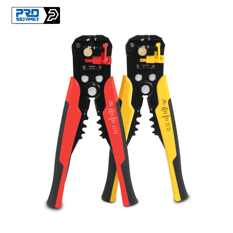 PROSTORMER 3 in 1 Wire Stripper Self Adjustable Automatic Cable Wire Stripper Crimping Plier Crimper Terminal Cutter Hand Tool