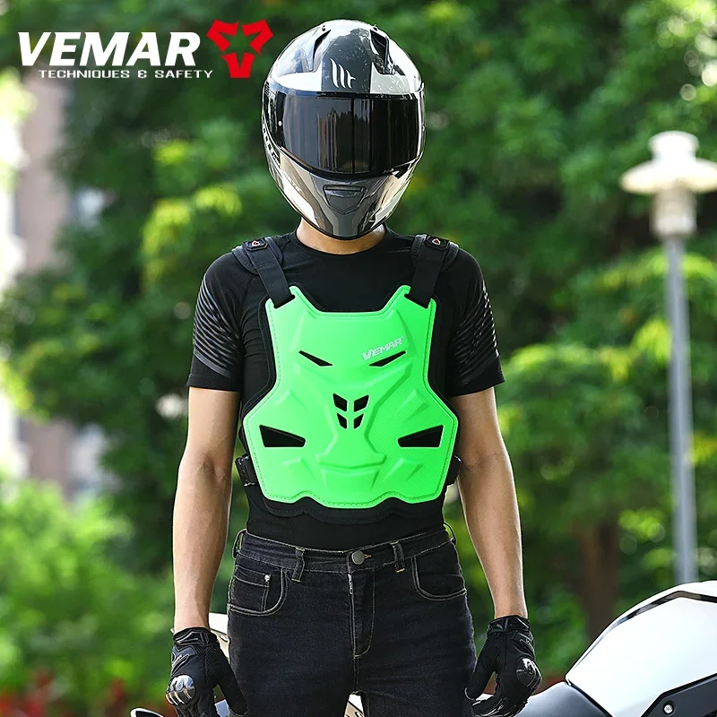 Vemar Motorcycle Body Armor Vest Motorcycle Jacket Moto Motocross Vest Off-Road Dirt Bike Protective Gear Back Chest Protector