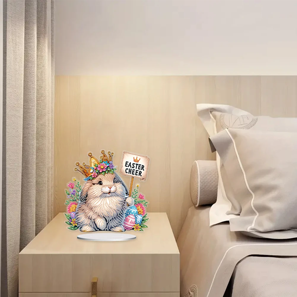 Easter Rabbit DIY Diamond Art Tabletop Decorations