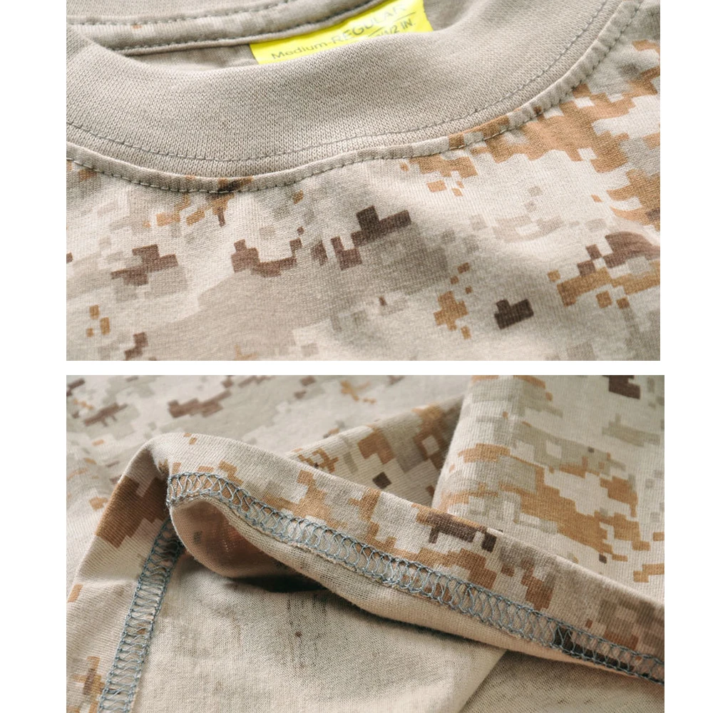 Outdoor Combat shirt Short Sleeve Cotton T-Shirt Tactical Military Outfit Camouflage Round Neck Breathable Airsoft T Shirt Man combat shirts