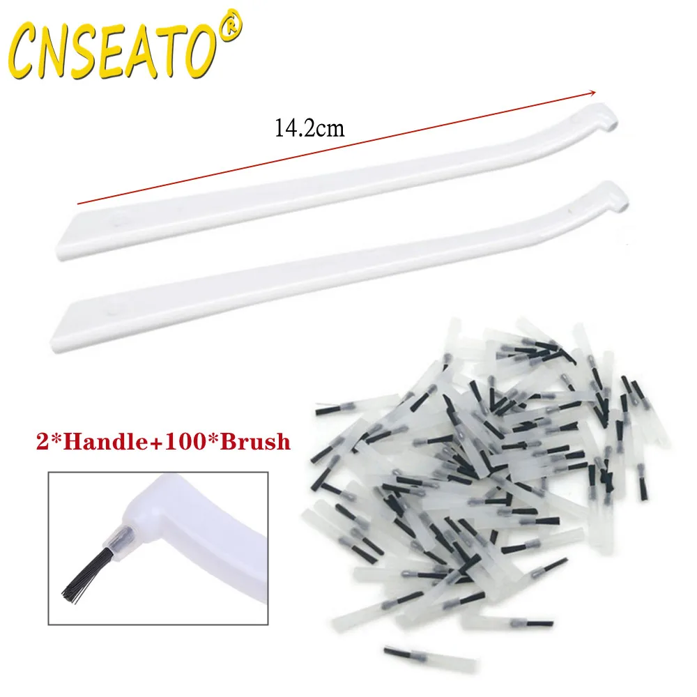100pcs Disposable Composite Brushes Tips Dental Micro Applicators